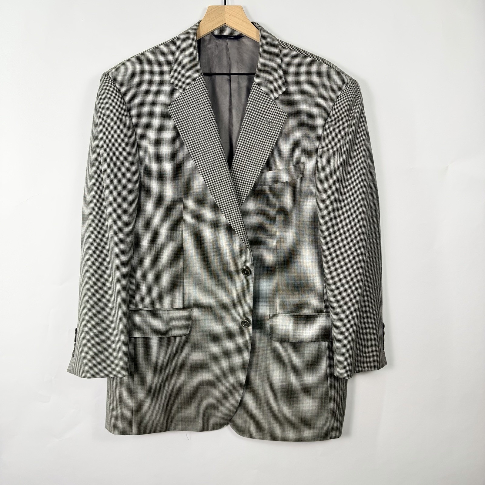 Brooks Brothers Men's Houndstooth Regent Fit Blazer 100% Wool Size Size 43r